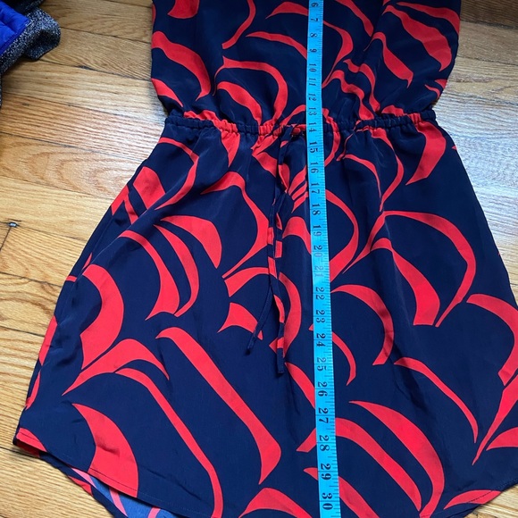 Red and dark blue dress - Picture 6 of 6